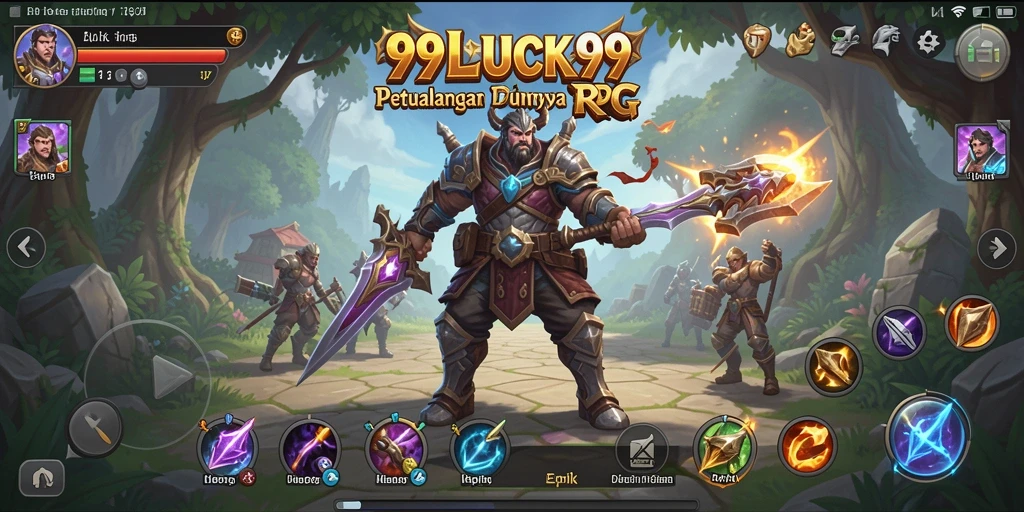 Tangkapan layar 99LUCK99 menampilkan pertarungan epik dalam dunia RPG yang menakjubkan.
