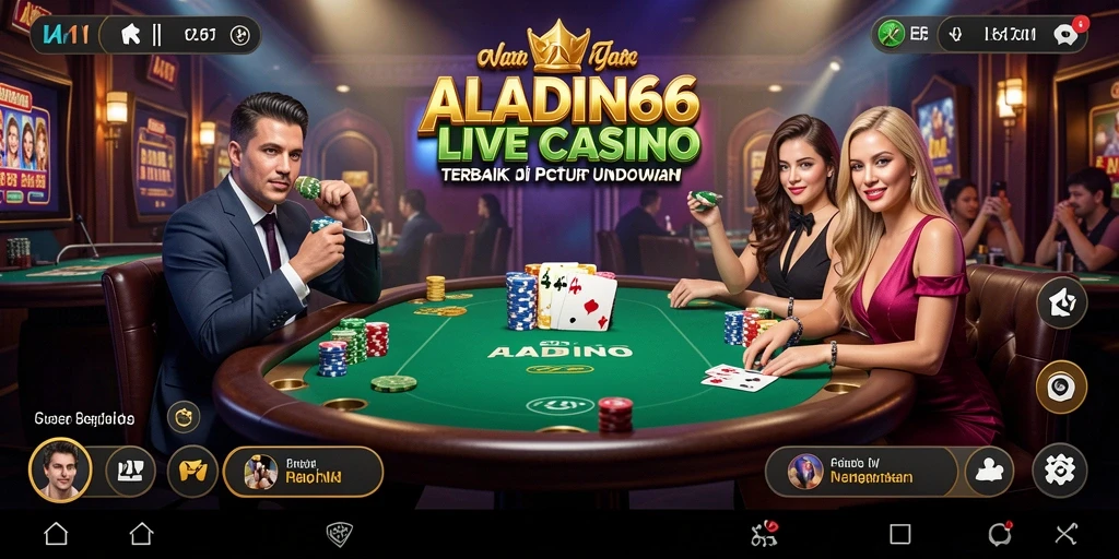 Tampilan gameplay Live Casino yang menarik dan interaktif di ALADIN66.