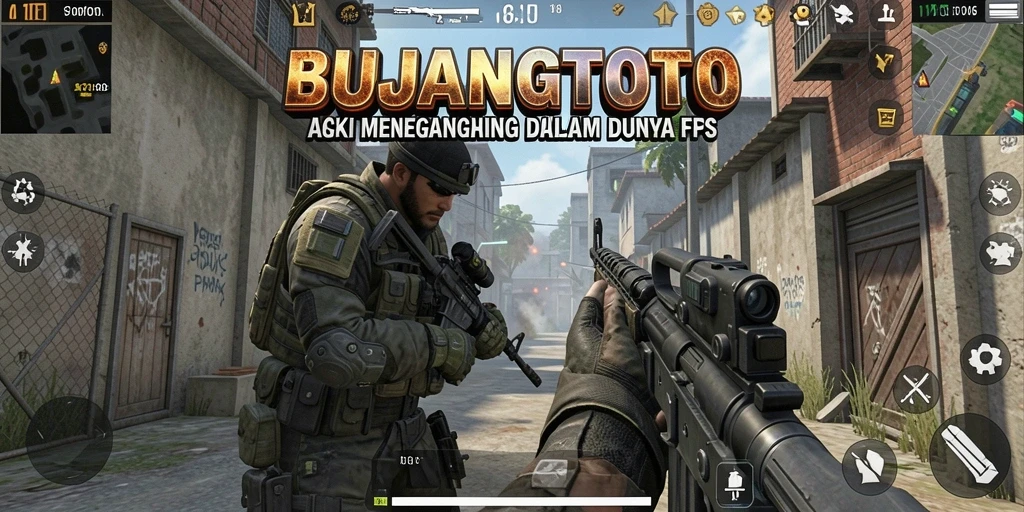 Gameplay seru dalam BUJANGTOTO dengan aksi FPS yang intens.