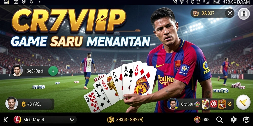 Tangkapan layar CR7VIP menampilkan pemain asyik bermain Gaple.