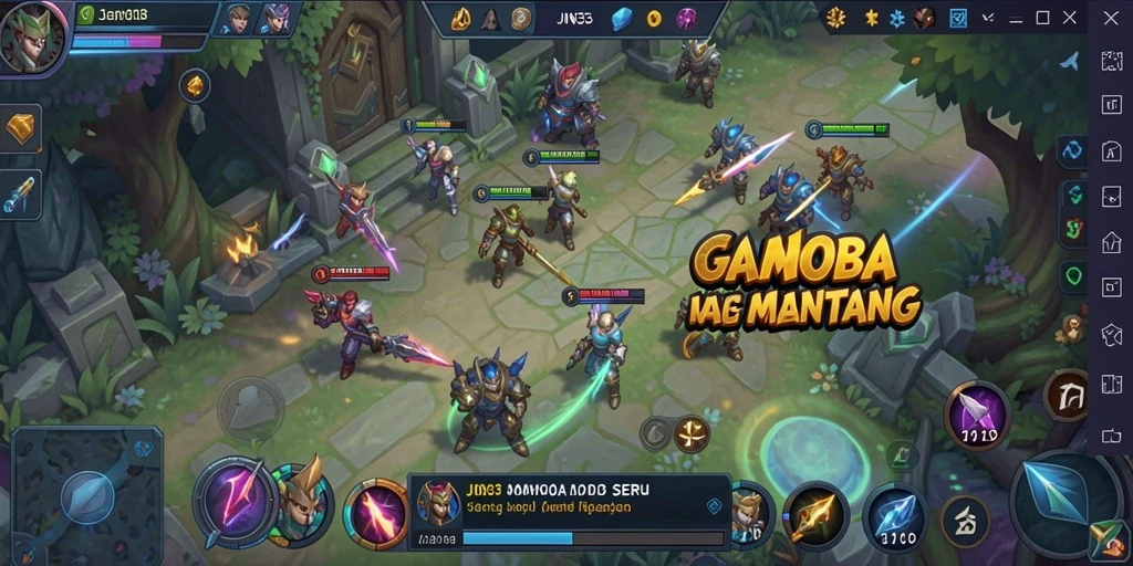 Tampilan menarik dari gameplay seru JIN33 yang memukau para pemain MOBA.