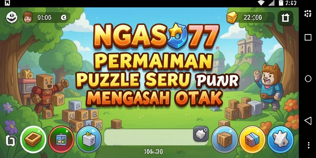 Tampilan gameplay seru dalam NGASO77 yang penuh tantangan Puzzle.