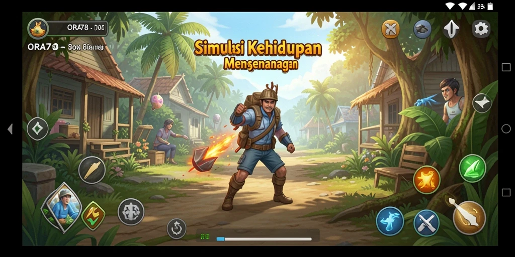 Tampilan gameplay ORA78 yang menarik dan interaktif.