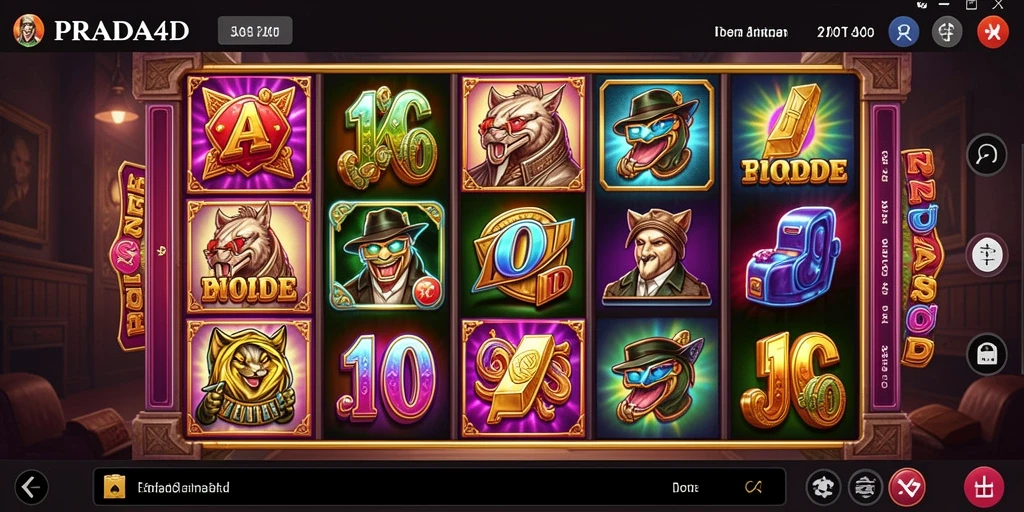 Screenshot gameplay PRADA4D menampilkan keseruan permainan Slot.