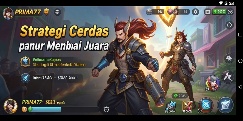 Tampilan gameplay menarik dalam PRIMA77 dengan aksi strategi mendebarkan.