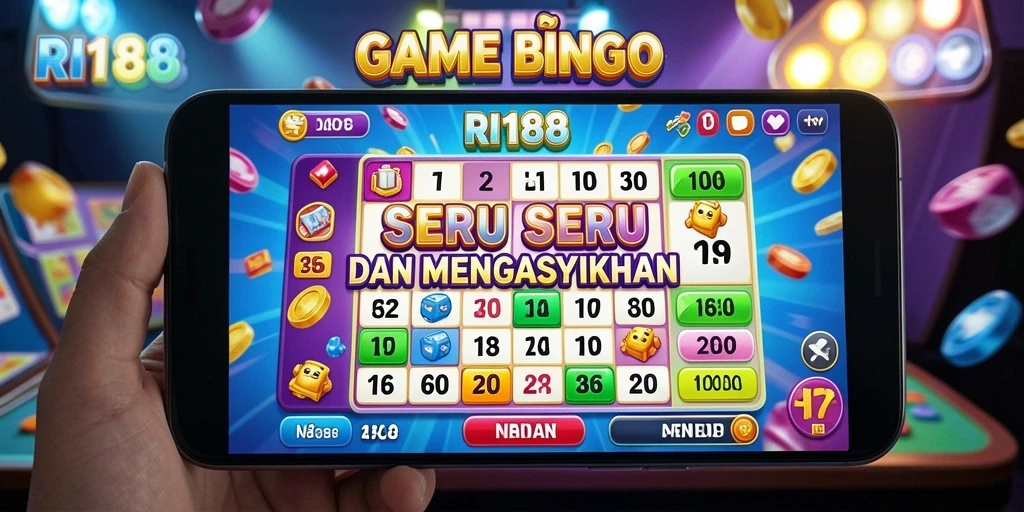Screenshot gameplay RI188 menunjukkan keseruan bermain Bingo.