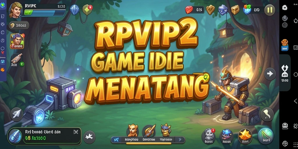 Tampilan gameplay RPVIP2 yang menarik dan menantang di dunia idle.