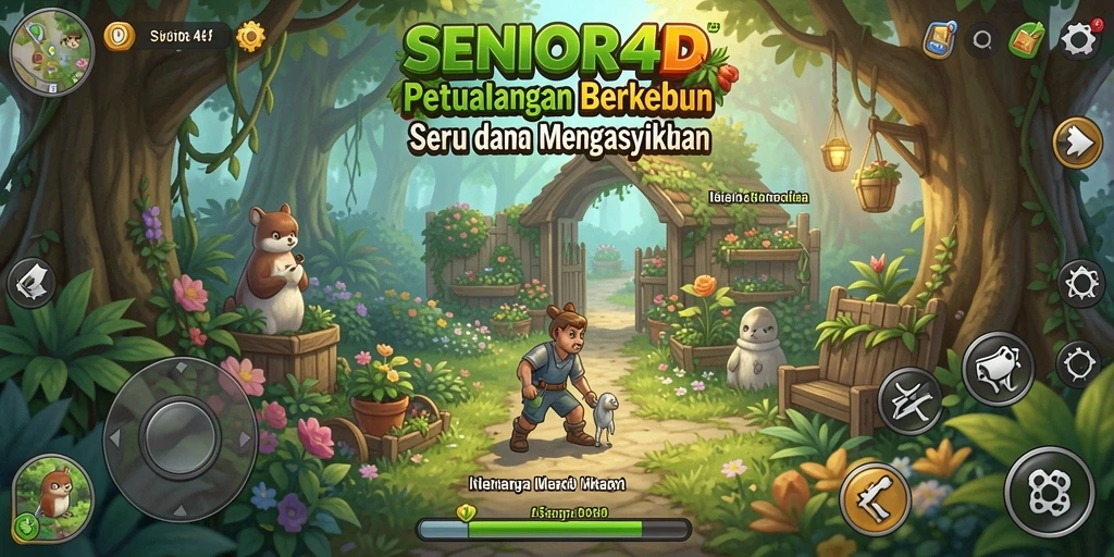Menampilkan gameplay seru di dunia pertanian SENIOR4D.