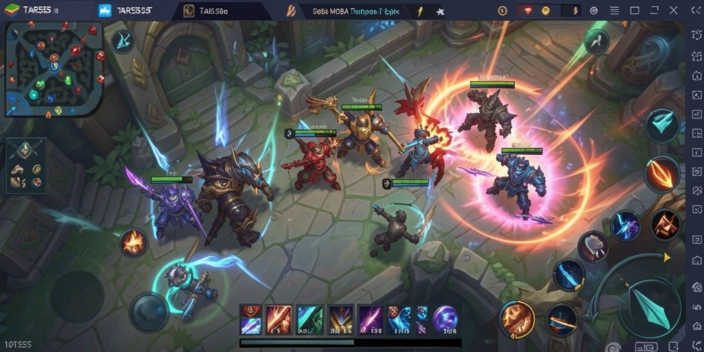 Screenshot gameplay TAR555 yang menunjukkan aksi pertarungan seru.