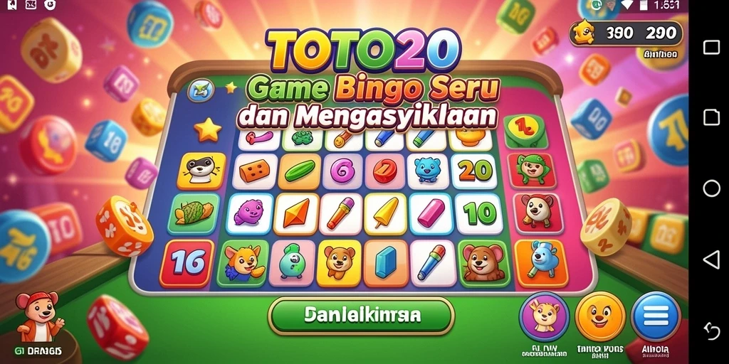 Screenshot gameplay TOTO20 yang menampilkan keseruan bermain Bingo.