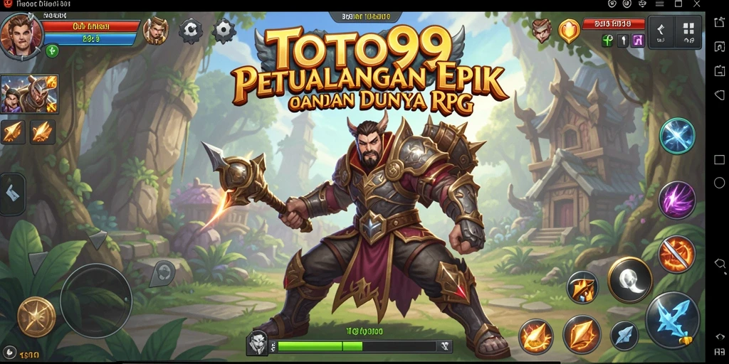 Screenshot utama TOTO99 menampilkan aksi pertempuran intens.
