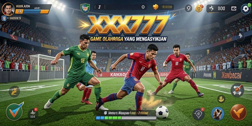 Tampilan gameplay XXX777 yang menarik dan penuh aksi olahraga.